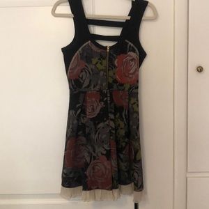 Strappy roses dress